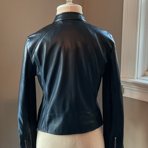 Blank NYC Black Faux Leather Biker Jacket - Picture 4 of 9